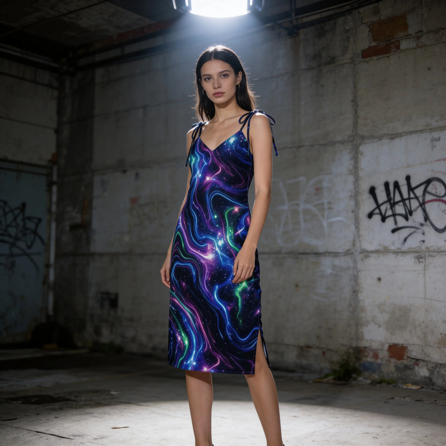 Neon Universe midi dress by Mad Lad Designs