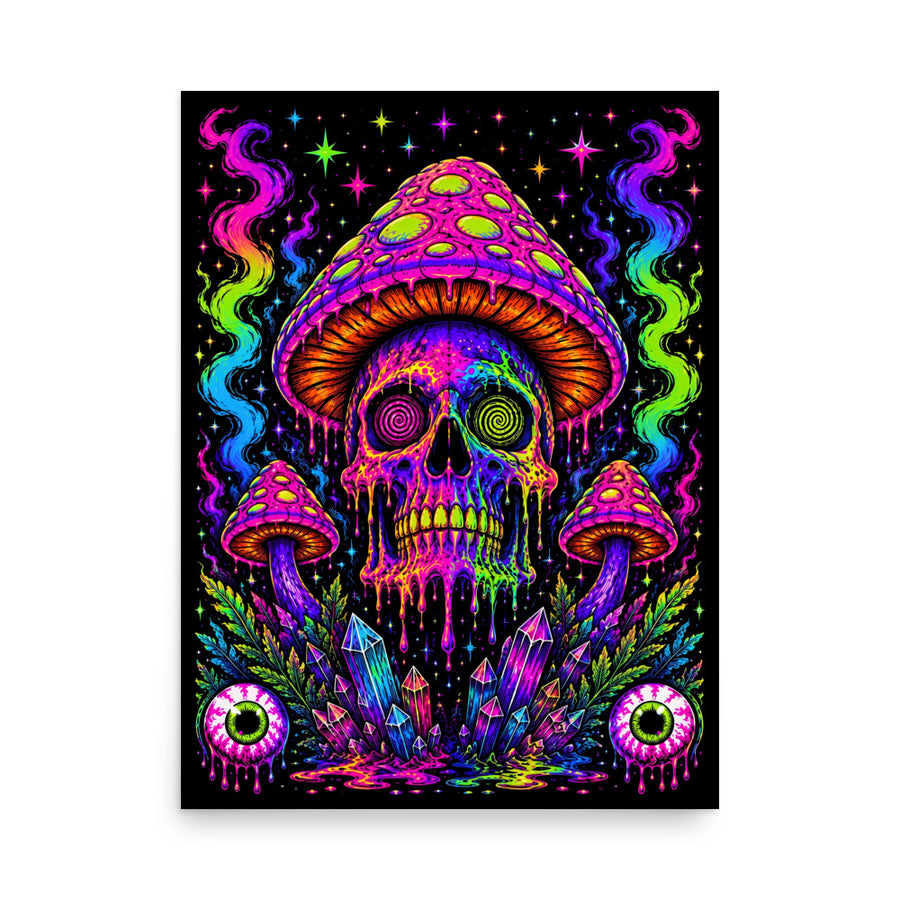 Psychedelic Mad Lad graphic art poster by Mad Lad Designs