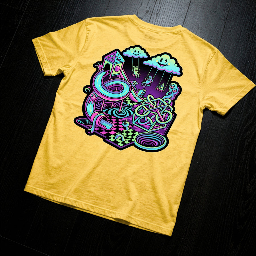 Surreal Playground unisex graphic T-shirt by Mad Lad Designs