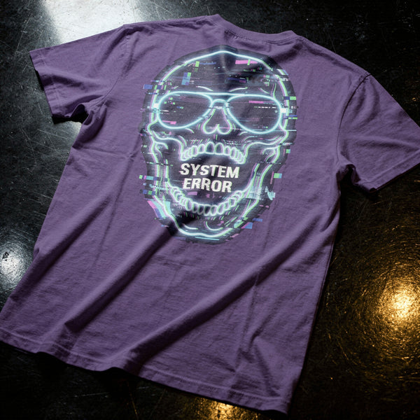 System Error unisex glitch graphic T-shirt by Mad Lad Designs
