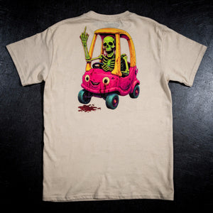 Undead Road Rage unisex zombie graphic T-shirt by Mad Lad Designs