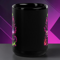 Demonically Cute Black Glossy Mug product image