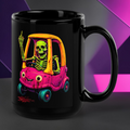 Undead Road Rage Black Glossy Mug product image