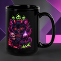 Demonically Cute Black Glossy Mug product image