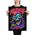 No Rules Graphic Art Poster product image