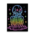 Mad Skeleton gothic graphic art poster by Mad Lad Designs