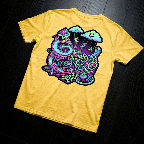 Surreal Playground unisex graphic T-shirt by Mad Lad Designs