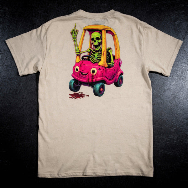 Undead Road Rage unisex zombie graphic T-shirt by Mad Lad Designs