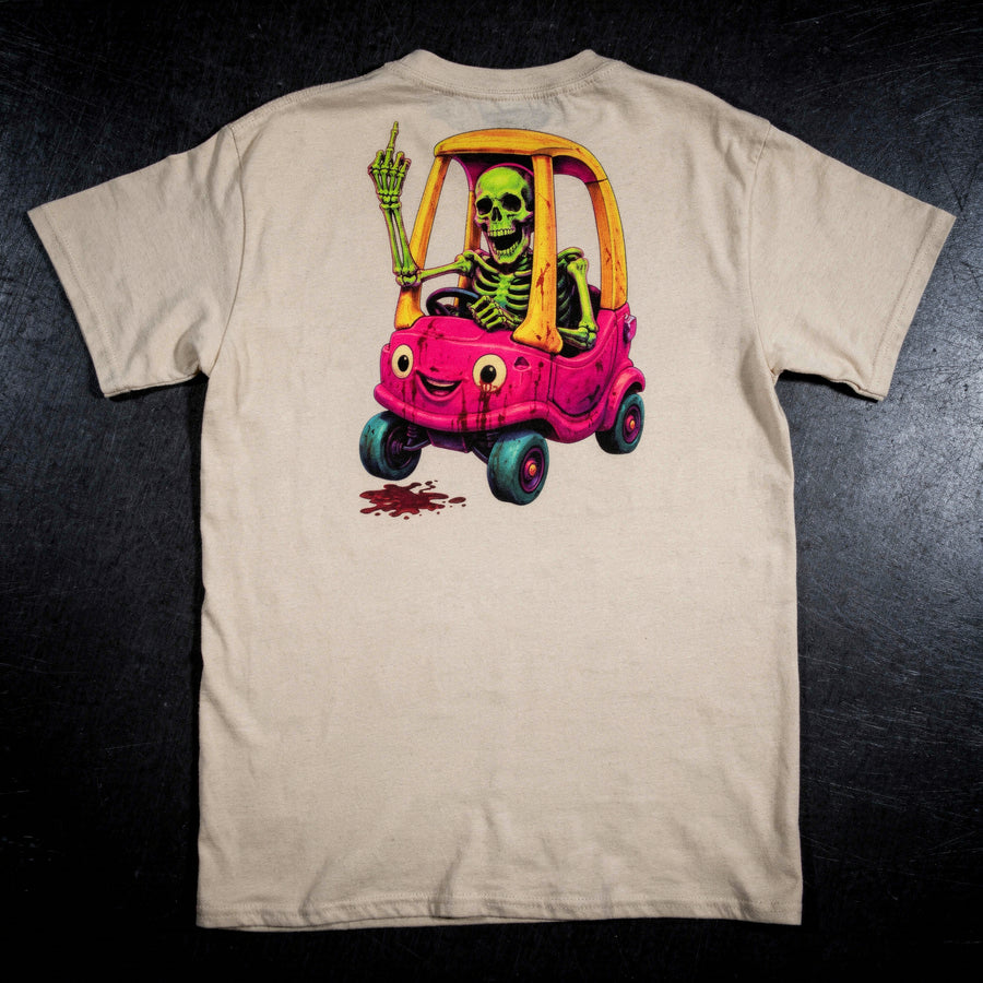 Undead Road Rage unisex zombie graphic T-shirt by Mad Lad Designs
